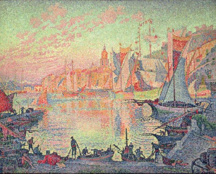 Paul Signac The Port of SaintTropez, oil painting picture